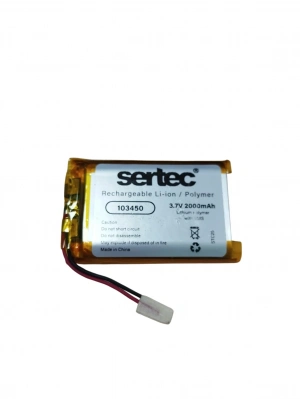 Sertec 103450 3.7v 2000 Mah Li-polymer Pil (devreli/1.5a)