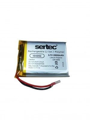 Sertec 104050 3.7v 2500mah Li-polymer Pil (devreli/1.5a)