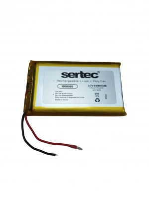 Sertec 105080 3.7v 5000 Mah Li-polymer Pil (devreli/1.5a)