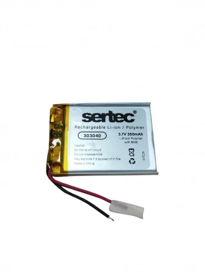 Sertec 303040 3.7v 350 Mah Li-polymer Pil (devreli/1.5a)