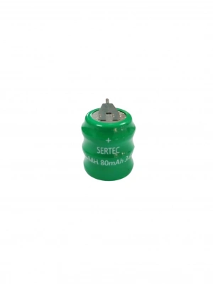 Sertec - 3.6v 3s1p 80 Mah 2 Pin Nı-mh Buton Pil
