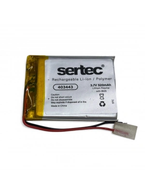 Sertec 403443 3.7v 520 Mah Li-polymer Pil (devreli/1.5a)