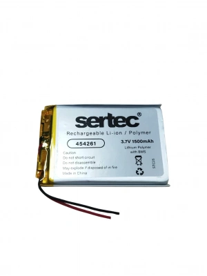 Sertec 454261 3.7v 1500 Mah Li-polymer Pil (devreli/1.5a)