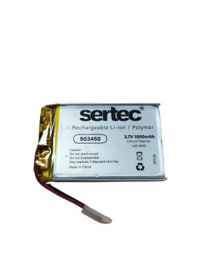 Sertec 503450 3.7v 1000 Mah Li-polymer Pil (devreli/1.5a)