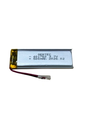 Sertec 601752 3.7v 500 Mah Li-polymer Pil (devreli/1.5a)