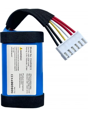 Sertec Jbl Charge 5 Uyumlu 3.7v 7800 Mah Soketli Batarya
