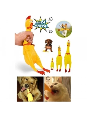 Ses Çıkaran Tavuk Kedi Köpek Oyuncağı 38 cm