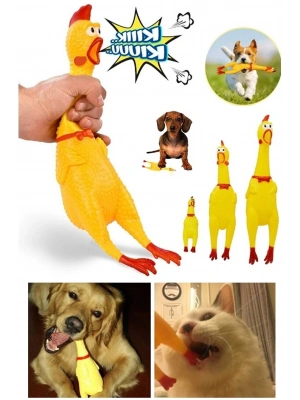 Ses Çıkaran Tavuk Kedi Köpek Oyuncağı 38 cm.