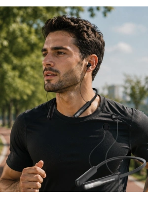 Ses Değiştirme Özellikli Boyun Askılı Bluetooth Spor Kulaklığı