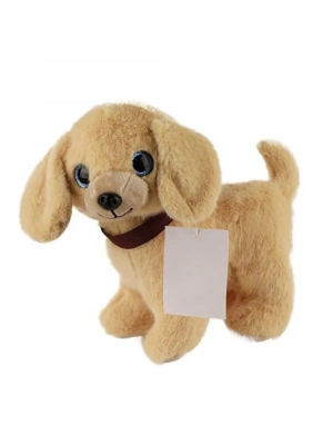 Sesli Peluş Köpek - 2309033 - Açık Kahverengi