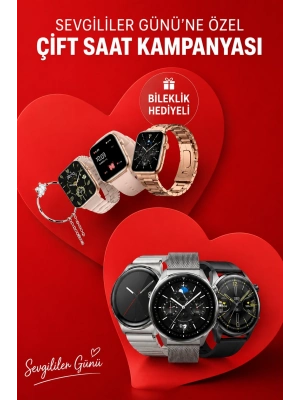 Sevgiliye Özel Yeni Nesil Akıllı Saat Çiftlere Özel Kampanya Çift Saatleri