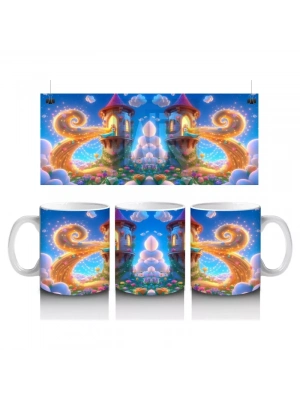 Sevimli Ejderha Figürlü Çocuklara Özel Renkli Cadılar Bayramı Baskılı Kupa