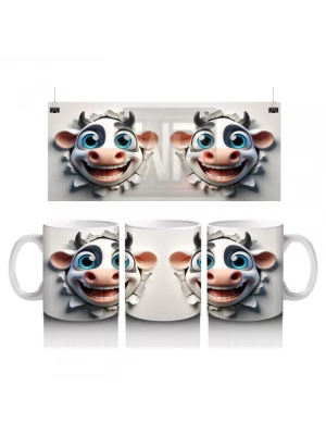 Sevimli İnek Çifti – Baskılı Kahve Kupası