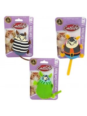 Sevimli Kumaş Fare Kedi Oyuncağı 17 cm Çeşitli Renklerde