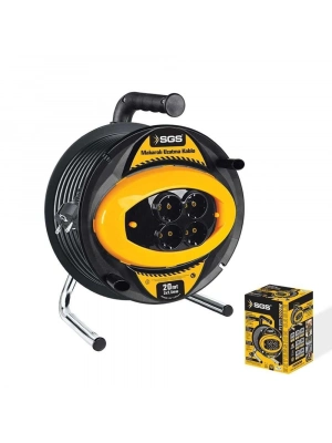 Sgs 2136 50 Metre Makaralı Uzatma Kablosu 3X2,5 Kablo