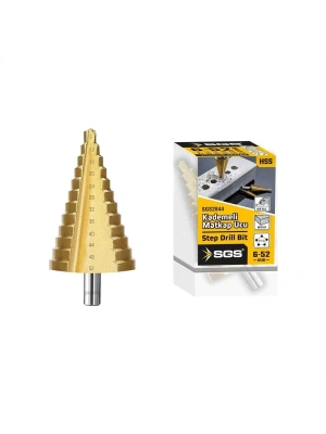 Sgs 2844 Hss Kademeli Matkap Uç 6-52 mm