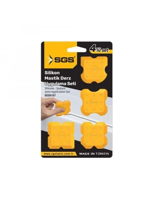 Sgs 6187 Silikon Mastik Derz Çekme Aparatı 4 Parça