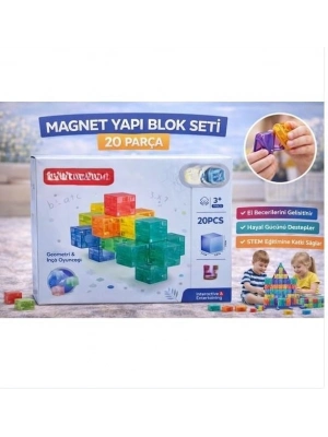 SH59837 MAGNET KÜP YAPI BLOK SETİ 20 PARÇA