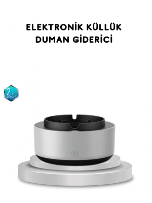 ® Sigara Dumanı ve Koku Giderici Hava Temizleyici Küllük – 2 Katmanlı Filtreli