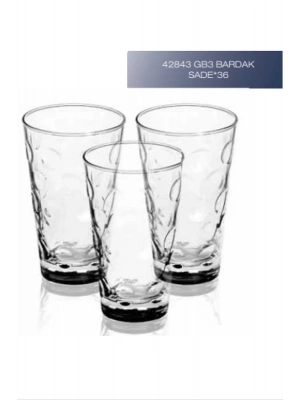 Sigma Bardak 42843 3lü Sade Royaleks-SGM09078 42843