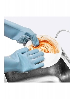 Silikon Bulaşık Yıkama Eldiveni Silikonlu Mutfak Eldiveni Temizlik Mutfak Eldiven