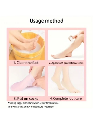 Silikon Jel Ayak Nemlendirici Çorap