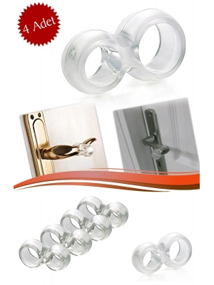 ®  Silikon Kapı & Pencere Vurma Önleyici Stoper Kapı Tamponu 4 Adet