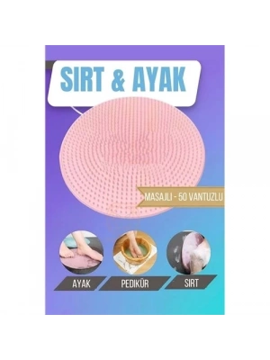 Sırt Kesesi Vantuzlu Ayak Kesesi Masajlı