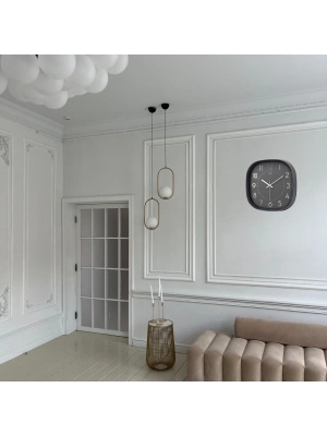 Siyah 31 Cm Dekoratif Duvar Saati