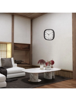 Siyah 31 Cm Modern Stil Duvar Saati