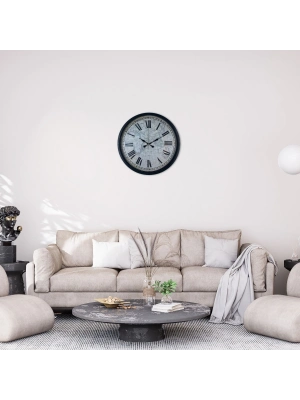 Siyah 36 Cm Atlas Tasarım Duvar Saati