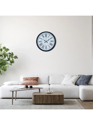 Siyah 36 Cm Roma Rakamlı Duvar Saati