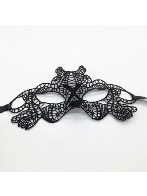 Siyah Dantel İşlemeli Balo Maskesi 11 No