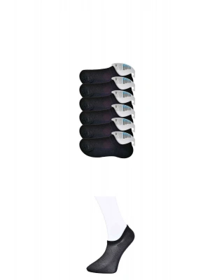 Siyah Erkek Görünmez Çorap 6 çift