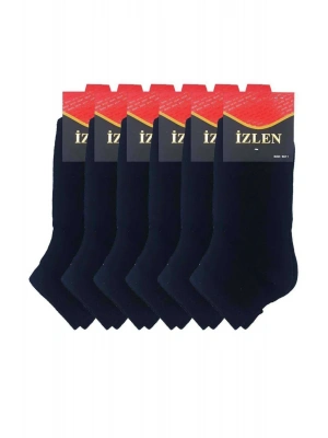 Siyah Erkek Kısa Spor Çorap 6 Çift