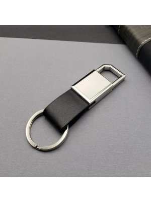 Siyah Gümüş Metal Anahtarlık