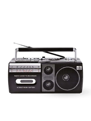 Siyah Kaset Çalar - Bluetooth USB TF AUX FM Özellikli