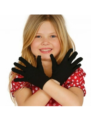 Siyah Likralı Bando Gösteri Eldiveni (10 Çift)