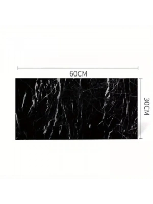 Siyah Mermer Desenli Alüminyum Plastik Duvar Sticker