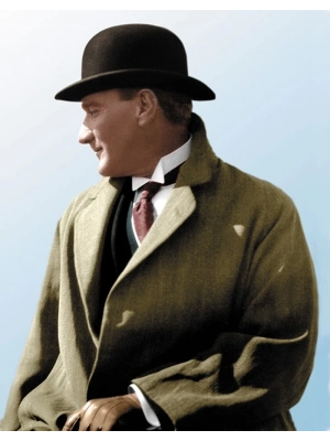 Siyah Renk Atatürk Şapkası