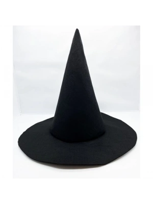 Siyah Renk Keçe Cadı Şapkası