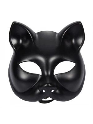 Siyah Renk Lüks Kedi Maskesi