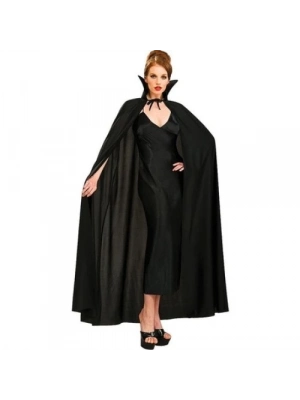 Siyah Renk Yakalı Halloween Pelerini 120 cm