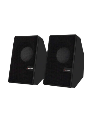 Siyah USB 2.0 + 3.5mm USB Hoparlör