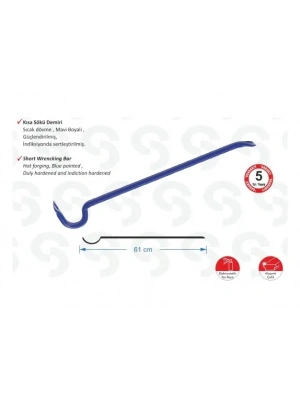 Sk 6000 Kısa Sökü Demiri - 1200 Gr, 61cm