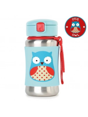 Skip Hop Zoo Pipetli Paslanmaz Çelik Suluk 350 ml Baykuş