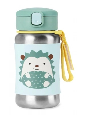 Skip Hop Zoo Pipetli Paslanmaz Çelik Suluk 350 ml Kirpi