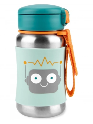 Skip Hop Zoo Pipetli Paslanmaz Çelik Suluk 350 ml Robot
