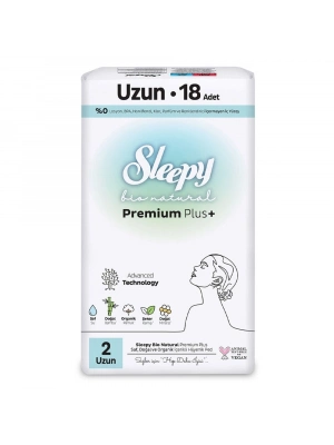 Sleepy Bio Natural Premium Plus Uzun Ped 18 Adet