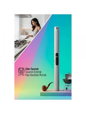 ® Slim Lüks Mutfak Pipo Çakmağı - Gazlı Uzun Barbekü Ateşleyici - Modern Tasarım
